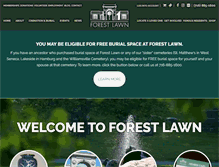 Tablet Screenshot of forest-lawn.com